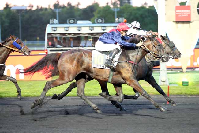 Photo d'arrivée de la course pmu PRIX TORONTIUS à PARIS-VINCENNES le Vendredi 15 juin 2018