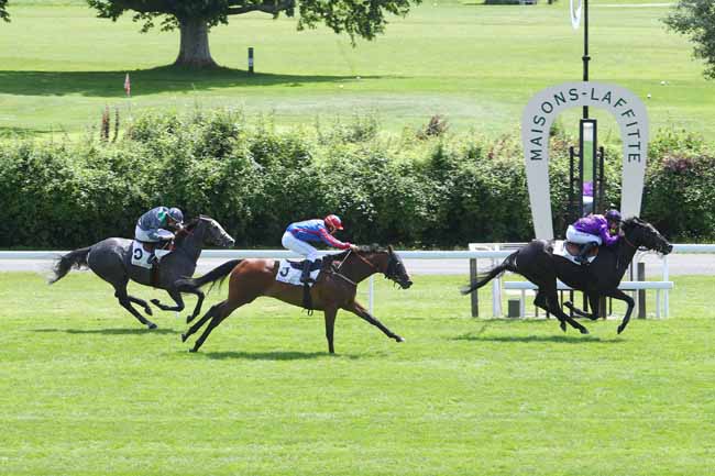 Photo d'arrivée de la course pmu PRIX PAUL-NOEL DELAHOUTRE à MAISONS-LAFFITTE le Samedi 16 juin 2018