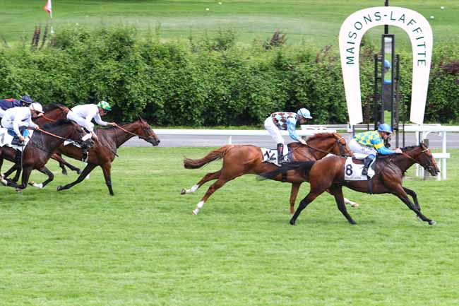 Photo d'arrivée de la course pmu PRIX DE L'OFFICE DE TOURISME DE MAISONS-LAFFITTE à MAISONS-LAFFITTE le Samedi 16 juin 2018