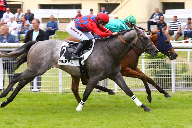 Photo d'arrivée de la course pmu PRIX HOTEL MERCURE - DIEPPE à DIEPPE le Mardi 19 juin 2018