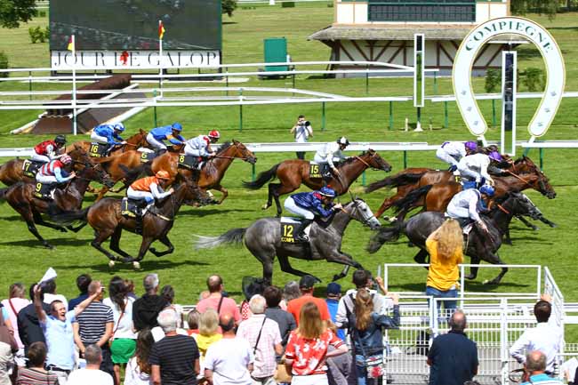 Photo d'arrivée de la course pmu PRIX DES BORDS DE L'OISE à COMPIEGNE le Samedi 23 juin 2018