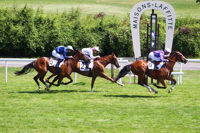 Photo d'arrivée de la course pmu PRIX D'ANDRESY à MAISONS-LAFFITTE le Mercredi 27 juin 2018