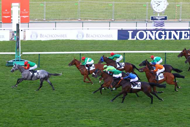 Photo d'arrivée de la course pmu PRIX DE LA PORTE DE SAINT-CLOUD à LONGCHAMP le Jeudi 28 juin 2018