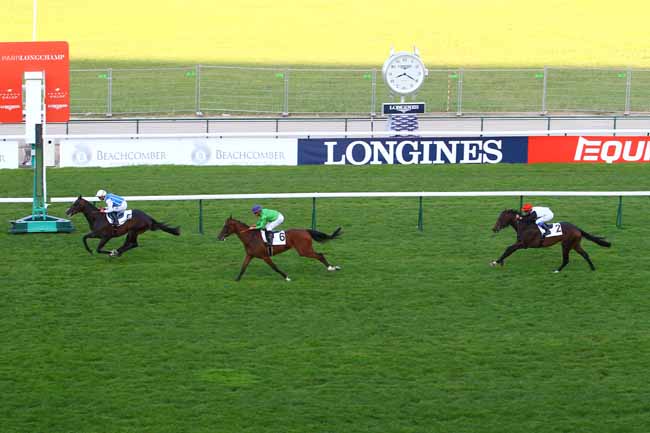 Photo d'arrivée de la course pmu PRIX BARRIERE DU ROULE à LONGCHAMP le Jeudi 28 juin 2018