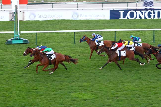 Photo d'arrivée de la course pmu PRIX DE LA PROMENADE PLANTEE à LONGCHAMP le Jeudi 28 juin 2018