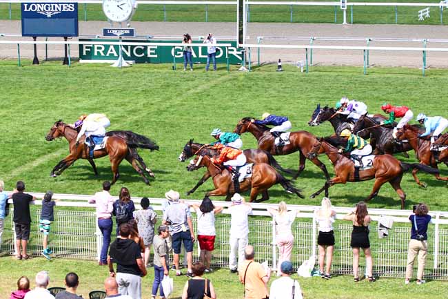 Photo d'arrivée de la course pmu PRIX DU POMMEAU à DEAUVILLE le Mercredi 4 juillet 2018