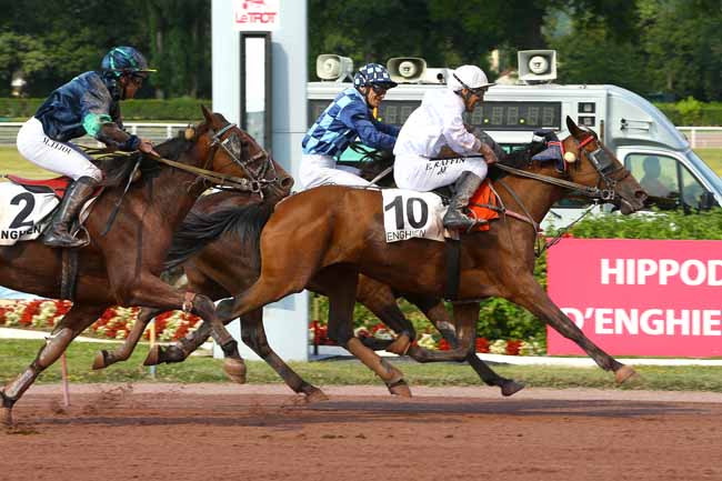 Photo d'arrivée de la course pmu PRIX D'ESTRY à ENGHIEN le Samedi 7 juillet 2018