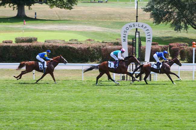 Photo d'arrivée de la course pmu GRAND PRIX DE MAISONS-LAFFITTE à MAISONS-LAFFITTE le Dimanche 15 juillet 2018