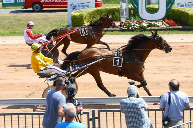 Photo d'arrivée de la course pmu GRAND PRIX HOTEL DU GRAND BE SAINT-MALO à GRAIGNES le Mercredi 18 juillet 2018