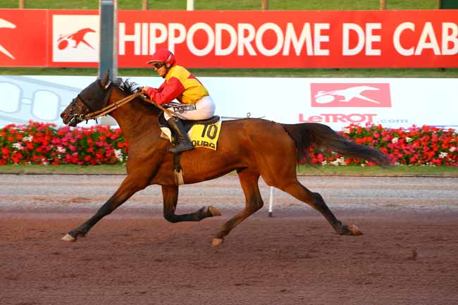 Photo d'arrivée de la course pmu PRIX FANDANGO à CABOURG le Vendredi 20 juillet 2018