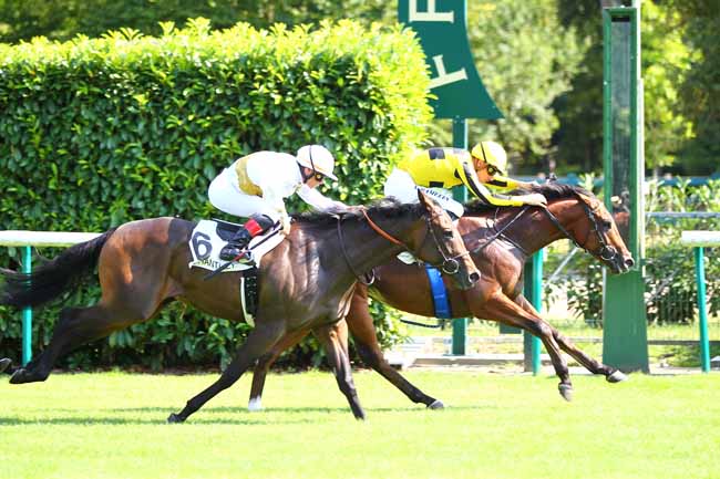 Photo d'arrivée de la course pmu PRIX DU MONT DE PO à CHANTILLY le Lundi 23 juillet 2018