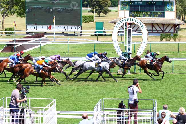Photo d'arrivée de la course pmu PRIX DE LA PLAINE DU PUTOIS à COMPIEGNE le Mardi 24 juillet 2018
