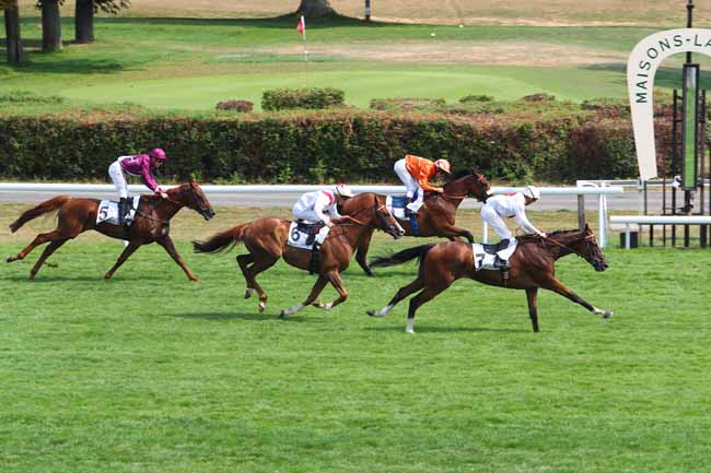 Photo d'arrivée de la course pmu PRIX DE MERICOURT à MAISONS-LAFFITTE le Jeudi 26 juillet 2018