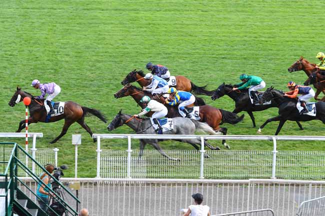 Photo d'arrivée de la course pmu PRIX SANS SOUCI II à MAISONS-LAFFITTE le Jeudi 26 juillet 2018