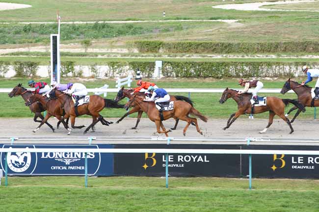 Photo d'arrivée de la course pmu PRIX D'HOULLEY à DEAUVILLE le Samedi 28 juillet 2018