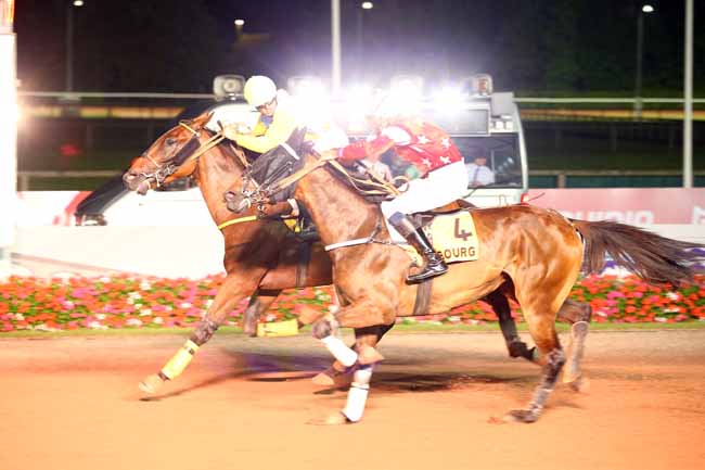 Photo d'arrivée de la course pmu PRIX DES LILAS à CABOURG le Vendredi 3 août 2018