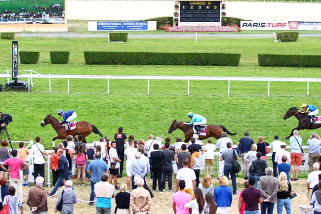 Photo d'arrivée de la course pmu PRIX DE PETIVILLE à CLAIREFONTAINE le Vendredi 10 août 2018