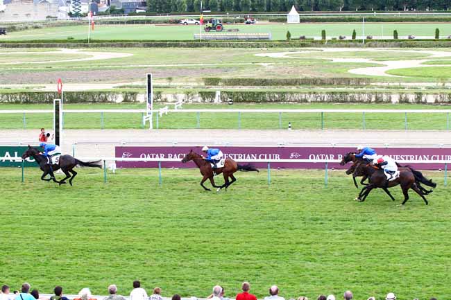 Photo d'arrivée de la course pmu PRIX CAVALASSUR - PRIX NUREYEV à DEAUVILLE le Samedi 11 août 2018