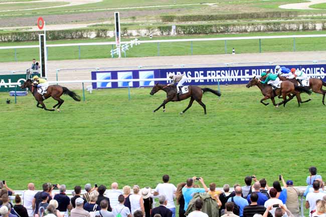 Photo d'arrivée de la course pmu PRIX MINERVE à DEAUVILLE le Dimanche 12 août 2018