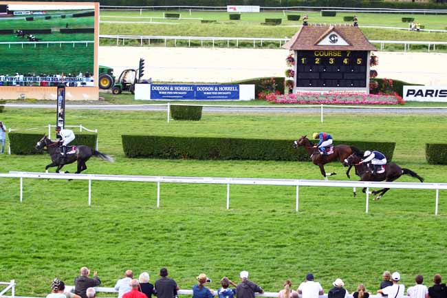 Photo d'arrivée de la course pmu PRIX DES HORTENSIAS à CLAIREFONTAINE le Mardi 14 août 2018