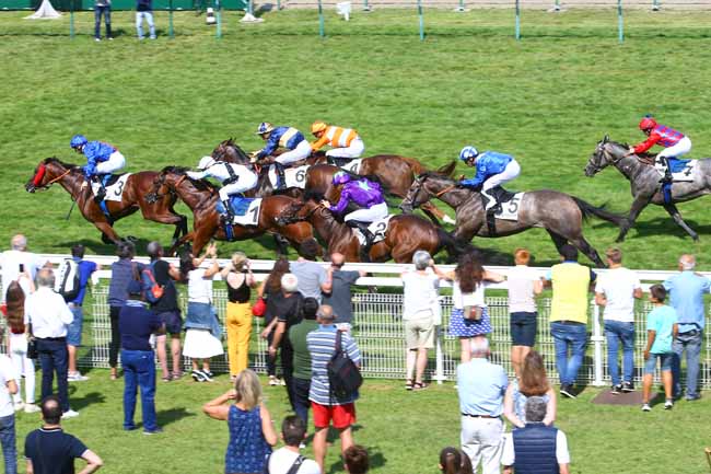 Photo d'arrivée de la course pmu PRIX DE LA HUDERIE à DEAUVILLE le Jeudi 16 août 2018