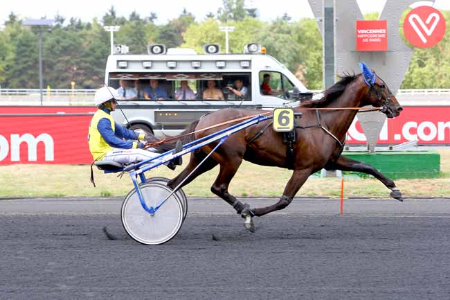 Photo d'arrivée de la course pmu PRIX PIERRE PLAZEN à PARIS-VINCENNES le Lundi 20 août 2018