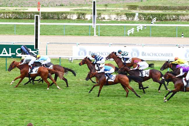Photo d'arrivée de la course pmu PRIX DE LA BARBERIE à DEAUVILLE le Mardi 21 août 2018