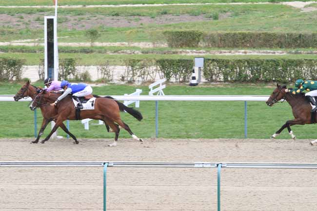 Photo d'arrivée de la course pmu PRIX DE LA CROIX D'HEULAND à DEAUVILLE le Vendredi 24 août 2018