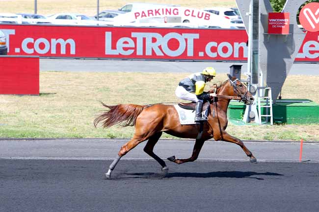 Photo d'arrivée de la course pmu PRIX DE BAZET à PARIS-VINCENNES le Samedi 25 août 2018