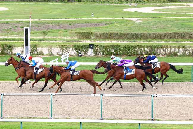 Photo d'arrivée de la course pmu PRIX DES PLAINES DE NORMANDIE à DEAUVILLE le Mercredi 29 août 2018