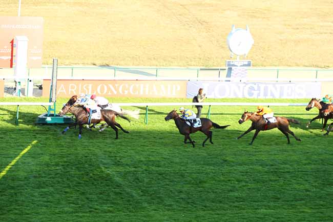 Photo d'arrivée de la course pmu PRIX DE BEAUBOURG à LONGCHAMP le Dimanche 2 septembre 2018