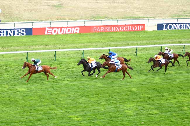 Photo d'arrivée de la course pmu PRIX DES CHENES à LONGCHAMP le Dimanche 9 septembre 2018