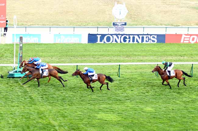 Photo d'arrivée de la course pmu PRIX GLADIATEUR à LONGCHAMP le Dimanche 9 septembre 2018