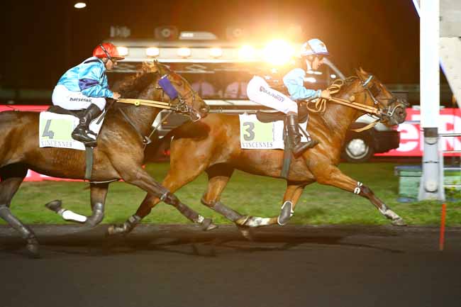 Photo d'arrivée de la course pmu PRIX MENKAR à PARIS-VINCENNES le Vendredi 14 septembre 2018