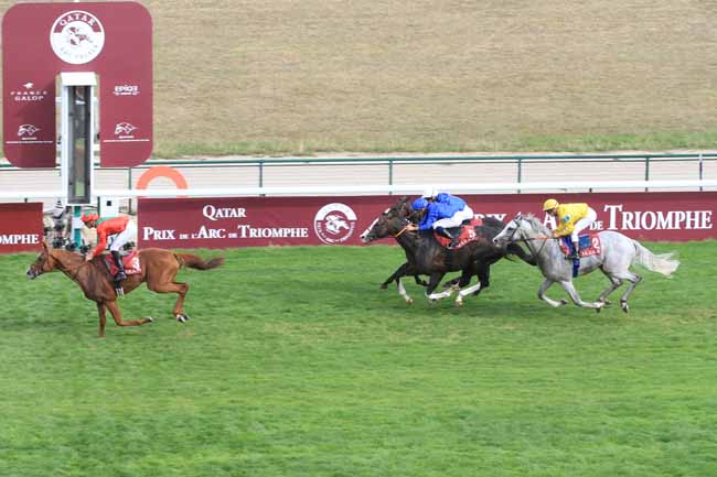 Photo d'arrivée de la course pmu QATAR PRIX FOY à LONGCHAMP le Dimanche 16 septembre 2018