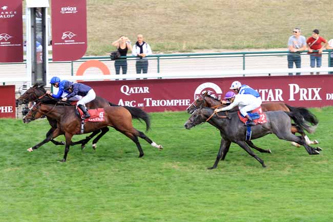 Photo d'arrivée de la course pmu QATAR PRIX NIEL à LONGCHAMP le Dimanche 16 septembre 2018