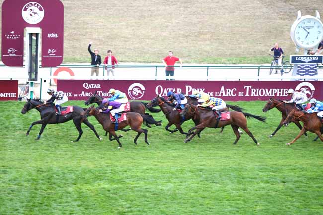 Photo d'arrivée de la course pmu QATAR PRIX DE L'OPERA BASTILLE à LONGCHAMP le Dimanche 16 septembre 2018