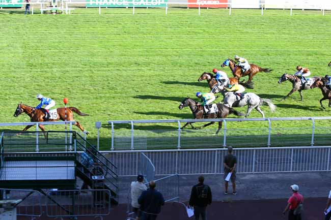 Photo d'arrivée de la course pmu PRIX DE LA PORTE DU PARC à MAISONS-LAFFITTE le Lundi 17 septembre 2018