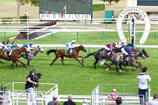 Photo d'arrivée de la course pmu PRIX DU CHATEAU DE COMPIEGNE à COMPIEGNE le Mardi 18 septembre 2018
