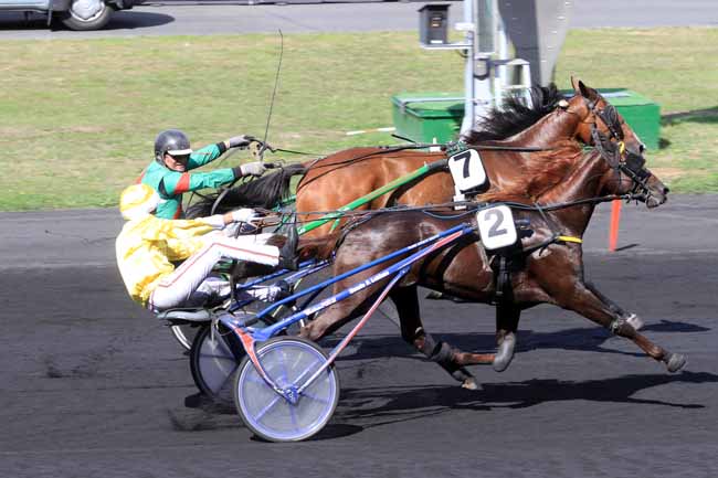 Photo d'arrivée de la course pmu PRIX BERNARD LE QUELLEC à PARIS-VINCENNES le Jeudi 20 septembre 2018