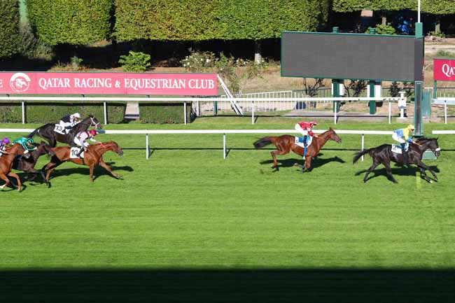 Photo d'arrivée de la course pmu PRIX D'INVAL à SAINT-CLOUD le Vendredi 5 octobre 2018
