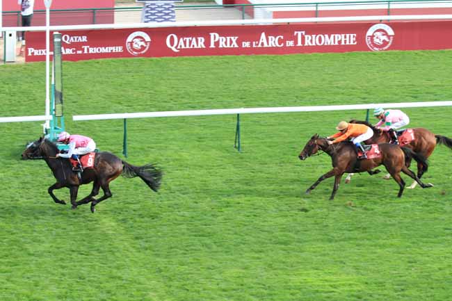 Photo d'arrivée de la course pmu HARAS DE BOUQUETOT - CRITERIUM DE LA VENTE D'OCTOBRE ARQANA à LONGCHAMP le Samedi 6 octobre 2018