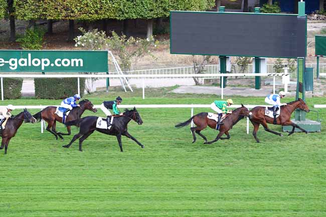 Photo d'arrivée de la course pmu PRIX DU CHAROLAIS à SAINT-CLOUD le Jeudi 11 octobre 2018