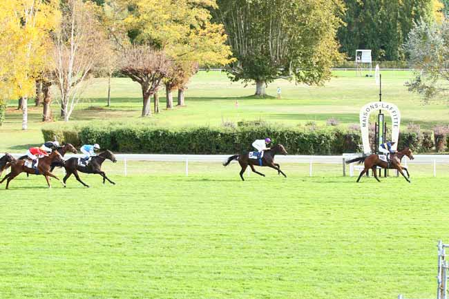Photo d'arrivée de la course pmu PRIX DES BORDS DE SEINE à MAISONS-LAFFITTE le Samedi 13 octobre 2018