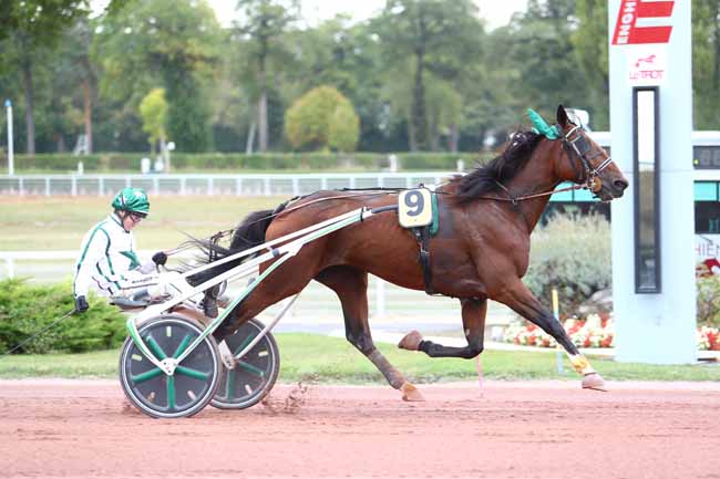 Photo d'arrivée de la course pmu PRIX DE POMAREZ à ENGHIEN le Lundi 22 octobre 2018