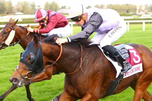 Photo d'arrivée de la course pmu PRIX DU LIEU MALLET à CLAIREFONTAINE le Lundi 22 octobre 2018