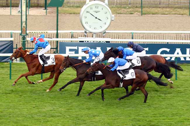 Photo d'arrivée de la course pmu PRIX ROYAL-OAK à CHANTILLY le Dimanche 28 octobre 2018