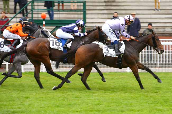 Photo d'arrivée de la course pmu PRIX D'EPONE à MAISONS-LAFFITTE le Mercredi 31 octobre 2018