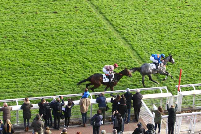 Photo d'arrivée de la course pmu PRIX CAMBACERES - GRANDE COURSE DE HAIES DES 3 ANS à AUTEUIL le Dimanche 4 novembre 2018