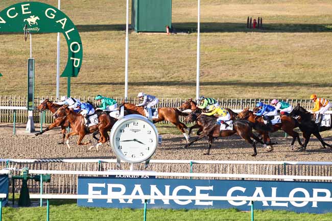 Photo d'arrivée de la course pmu PRIX DU CABINET DES GEMMES à CHANTILLY le Jeudi 8 novembre 2018